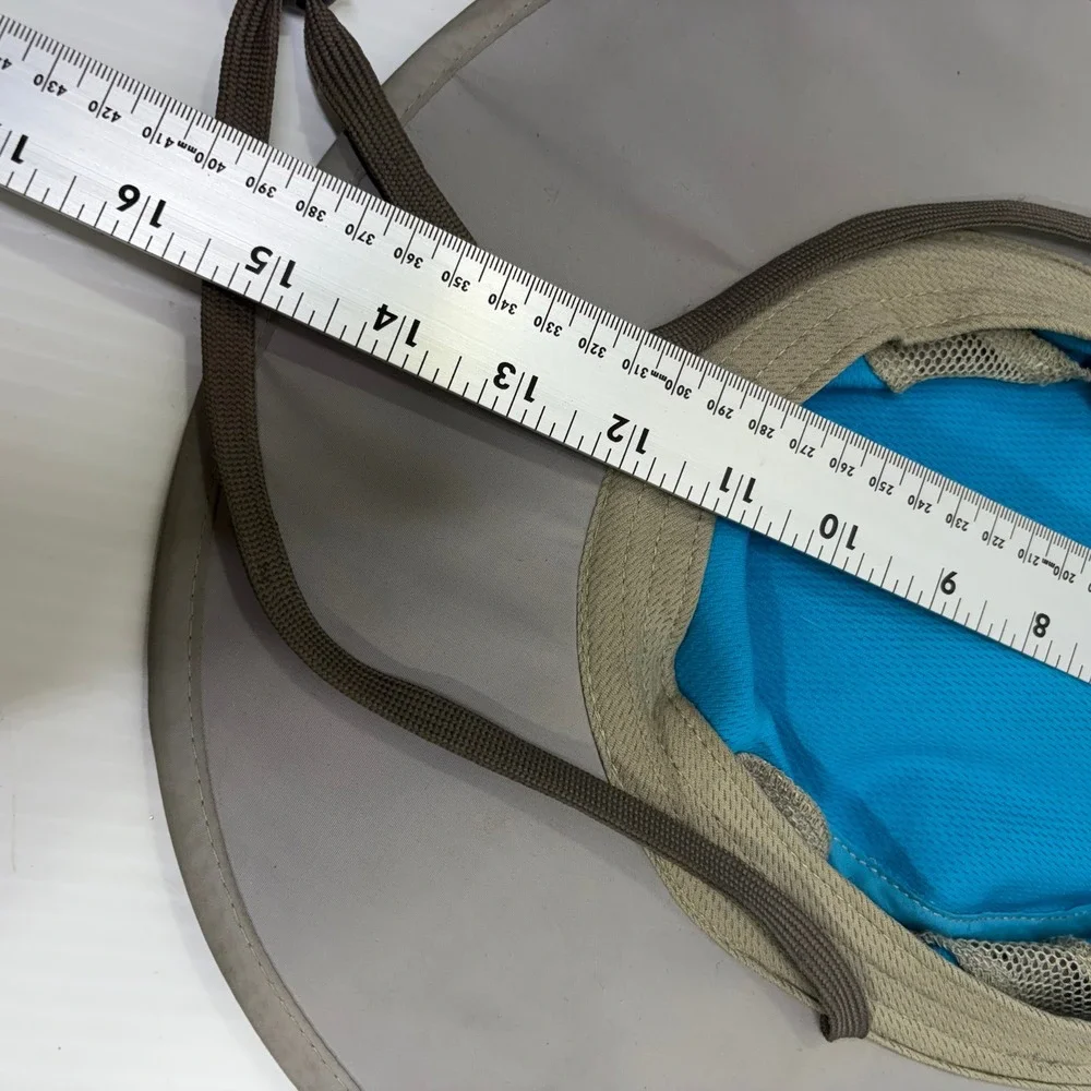 Arctic Air Hat Tan Mesh Evaporative Cooling Sun Wide Brim Adjustable Strap